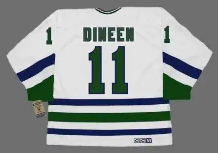KEVIN DINEEN Hartford Whalers 1986 Home CCM NHL Vintage Throwback Jersey 