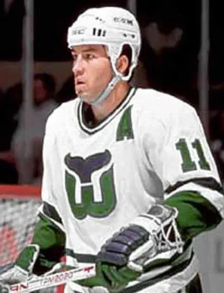 KEVIN DINEEN Hartford Whalers 1986 Home CCM NHL Vintage Throwback Jersey 