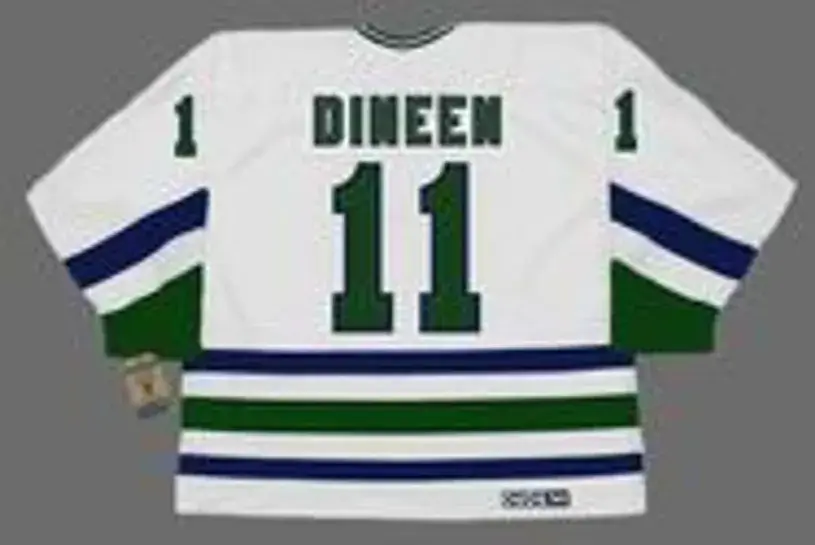 KEVIN DINEEN Hartford Whalers 1986 Home CCM NHL Vintage Throwback Jersey 