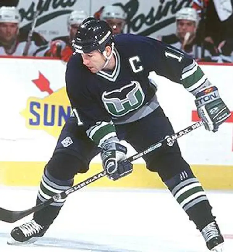 KEVIN DINEEN Hartford Whalers 1996 Away CCM Vintage Throwback NHL Jersey 