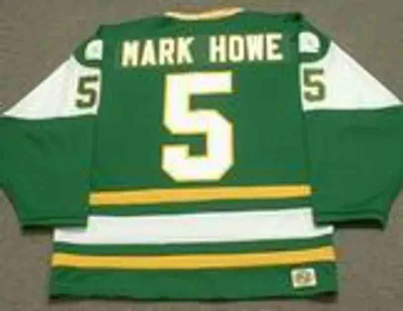MARK HOWE New England Whalers 1978 WHA Throwback Hockey Jersey 