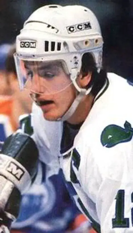 MARK JOHNSON Hartford Whalers 1983 CCM Vintage Throwback NHL Hockey Jersey 
