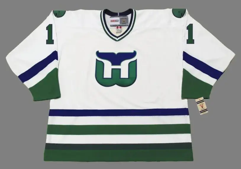 MIKE LIUT Hartford Whalers 1984 Home CCM NHL Vintage Throwback Jersey