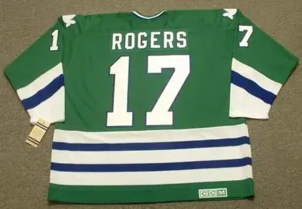 MIKE ROGERS Hartford Whalers 1979 CCM Vintage Throwback NHL Jersey 