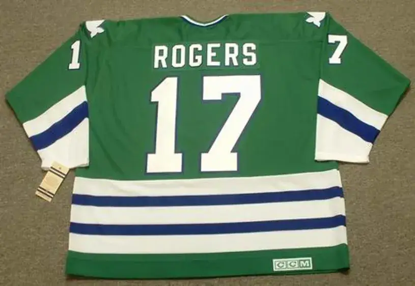 MIKE ROGERS Hartford Whalers 1979 CCM Vintage Throwback NHL Jersey 