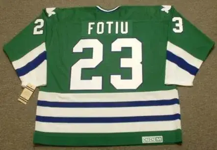 NICK FOTIU Hartford Whalers 1979 CCM Vintage Throwback NHL Jersey 