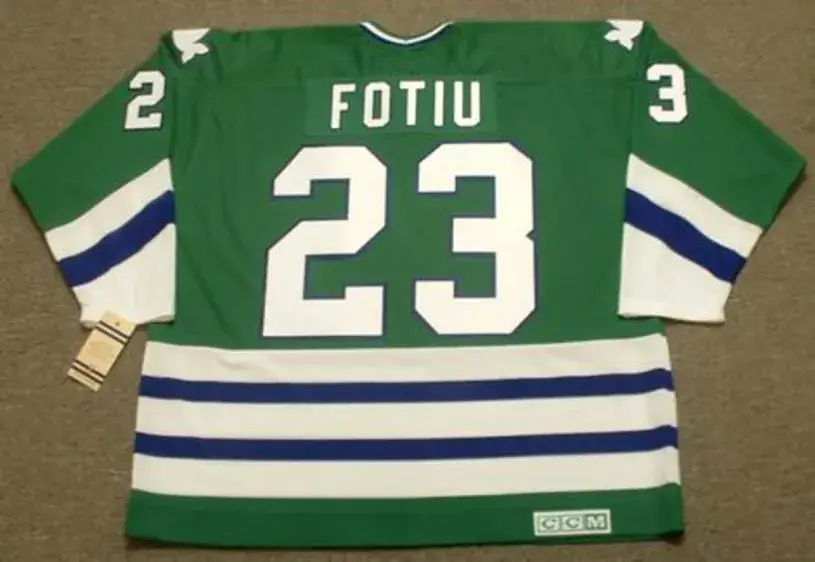 NICK FOTIU Hartford Whalers 1979 CCM Vintage Throwback NHL Jersey 