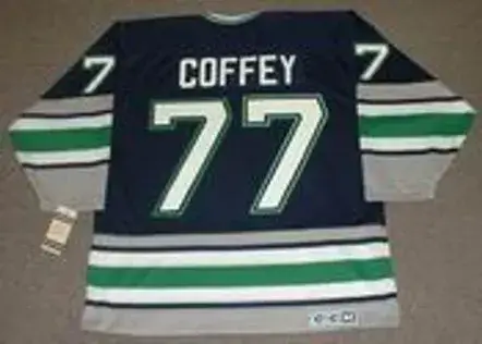 PAUL COFFEY Hartford Whalers 1996 Away CCM Vintage Throwback NHL Jersey 