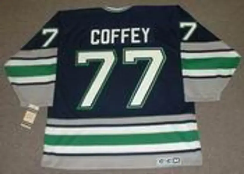 PAUL COFFEY Hartford Whalers 1996 Away CCM Vintage Throwback NHL Jersey 