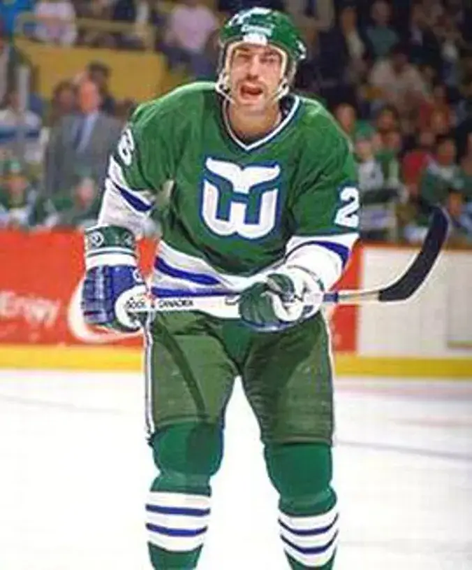RAY FERRARO Hartford Whalers 1989 CCM Throwback Away NHL Hockey Jersey 