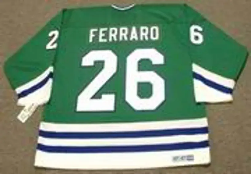 RAY FERRARO Hartford Whalers 1989 CCM Throwback Away NHL Hockey Jersey 