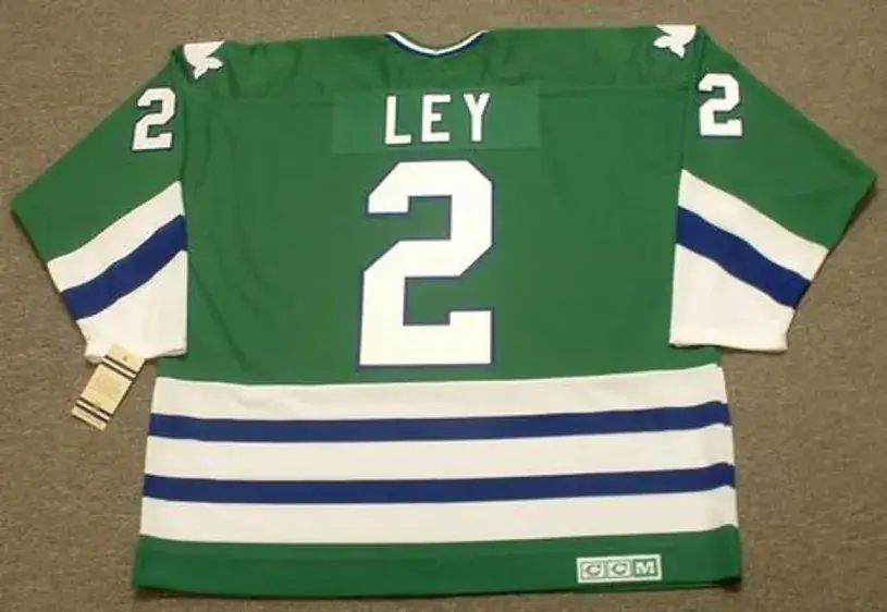 RICK LEY Hartford Whalers 1979 CCM Vintage Throwback NHL Jersey 