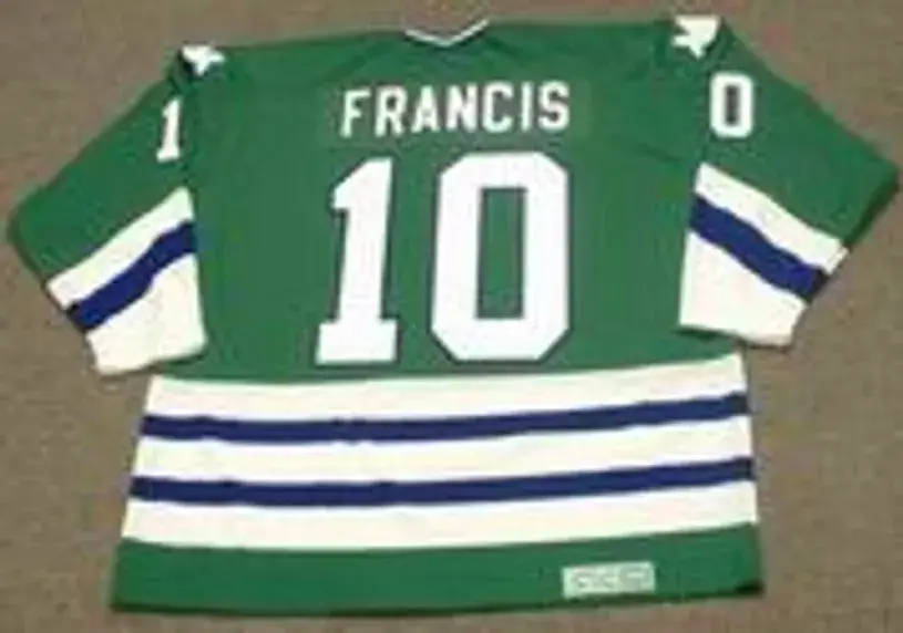 RON FRANCIS Hartford Whalers 1984 Away CCM NHL Vintage Throwback Jersey 
