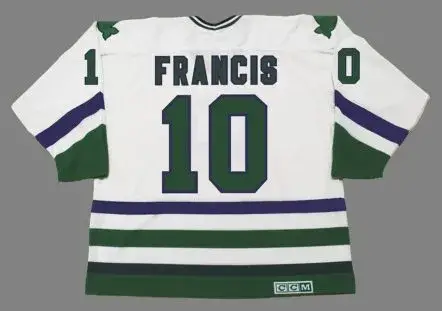 RON FRANCIS Hartford Whalers 1984 Home CCM NHL Vintage Throwback Jersey 