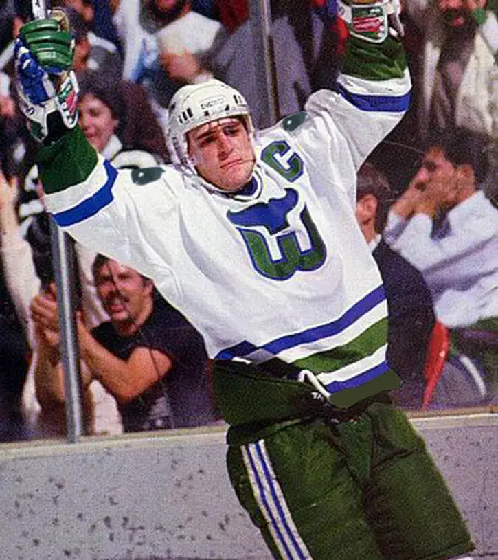 RON FRANCIS Hartford Whalers 1984 Home CCM NHL Vintage Throwback Jersey 
