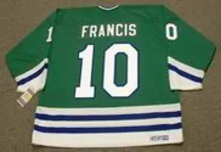 RON FRANCIS Hartford Whalers 1986 Away CCM NHL Vintage Throwback Jersey 