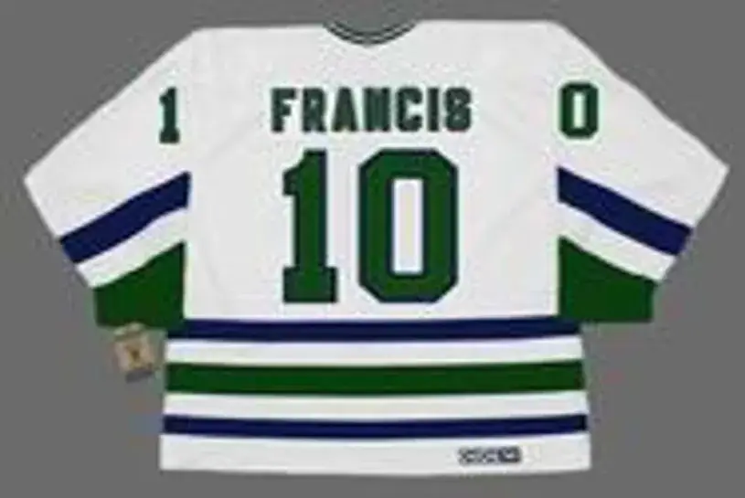 RON FRANCIS Hartford Whalers 1986 Home CCM NHL Vintage Throwback Jersey 