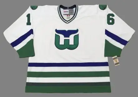 SYLVAIN TURGEON Hartford Whalers 1984 Home CCM NHL Vintage Throwback Jersey