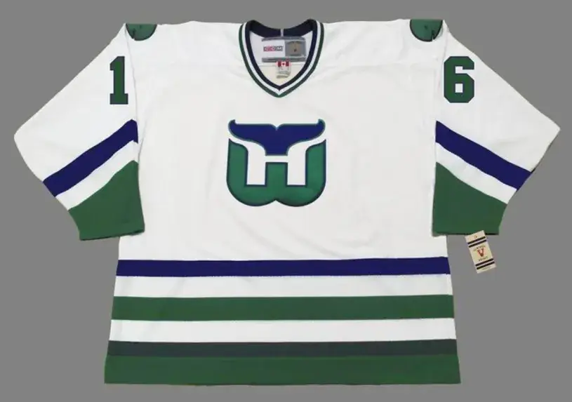 SYLVAIN TURGEON Hartford Whalers 1984 Home CCM NHL Vintage Throwback Jersey