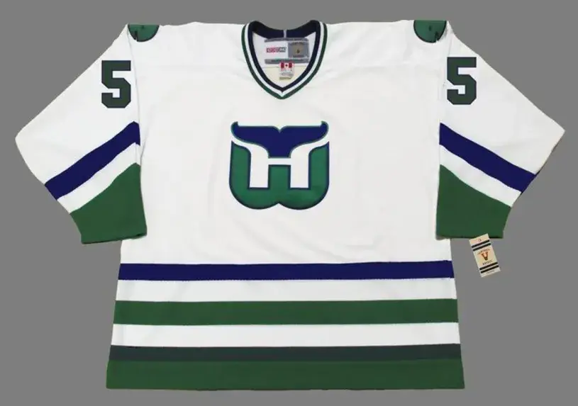 ULF SAMUELSSON Hartford Whalers 1984 Home CCM NHL Vintage Throwback Jersey