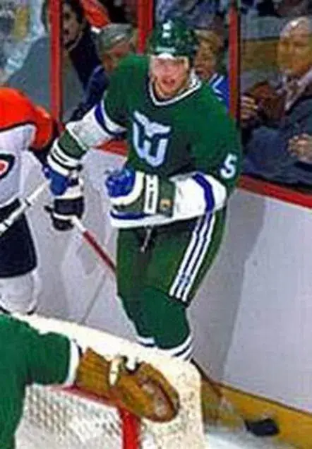 ULF SAMUELSSON Hartford Whalers 1989 CCM Throwback Away NHL Hockey Jersey 