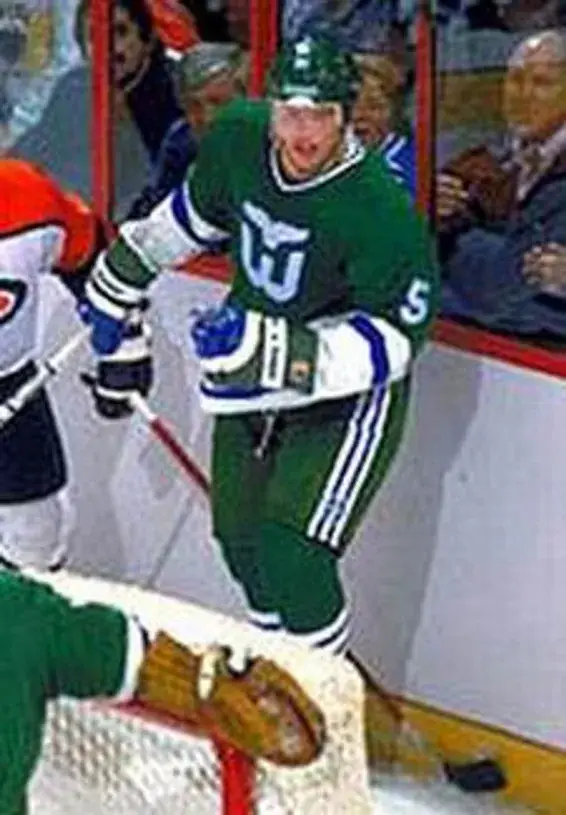 ULF SAMUELSSON Hartford Whalers 1989 CCM Throwback Away NHL Hockey Jersey 