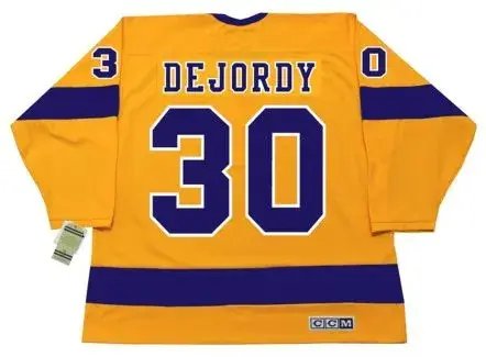 DENIS DEJORDY Los Angeles Kings 1970 CCM Vintage Throwback Home NHL Jersey 