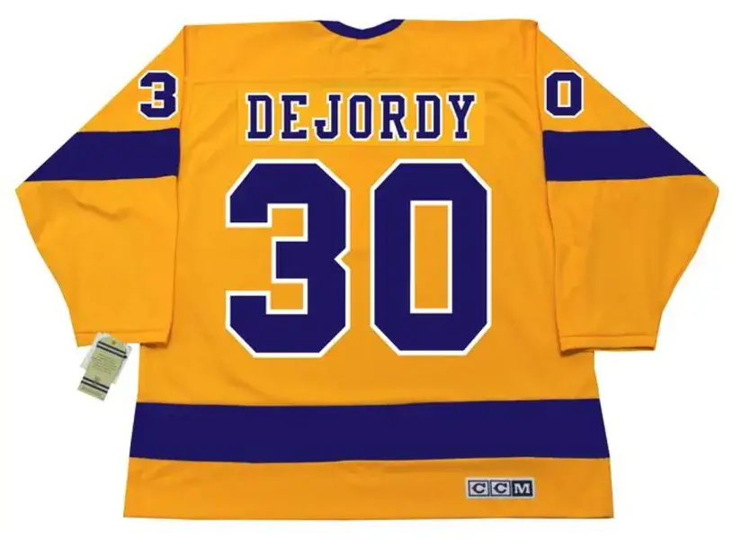 DENIS DEJORDY Los Angeles Kings 1970 CCM Vintage Throwback Home NHL Jersey 