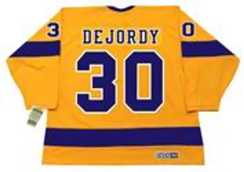 DENIS DEJORDY Los Angeles Kings 1970 CCM Vintage Throwback Home NHL Jersey 