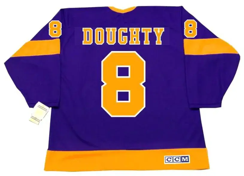 DREW DOUGHTY Los Angeles Kings 1970’s CCM Vintage Throwback NHL Hockey Jersey 