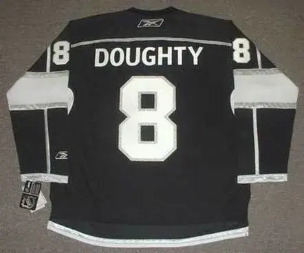 DREW DOUGHTY Los Angeles Kings 2014 REEBOK Throwback NHL Hockey Jersey 