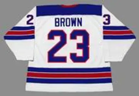 DUSTIN BROWN 2014 USA Nike Olympic Throwback Hockey Jersey 