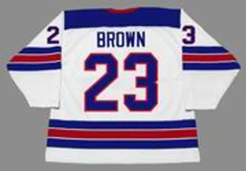 DUSTIN BROWN 2014 USA Nike Olympic Throwback Hockey Jersey 