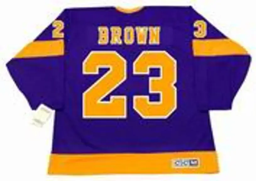 DUSTIN BROWN Los Angeles Kings 1970’s CCM Vintage Throwback NHL Hockey Jersey 