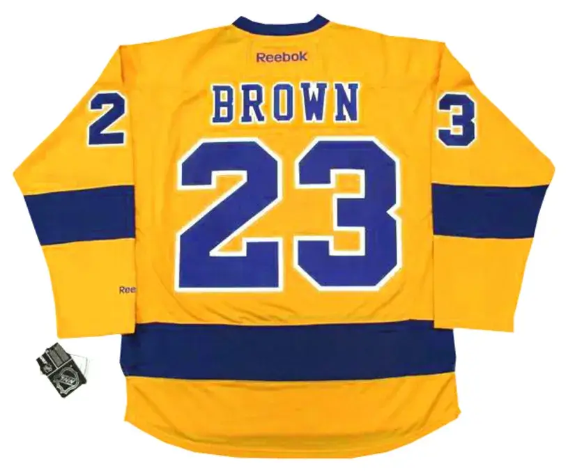 DUSTIN BROWN Los Angeles Kings 2015 REEBOK Throwback NHL Hockey Jersey 
