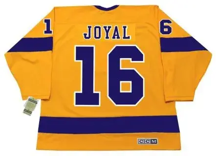 EDDIE JOYAL Los Angeles Kings 1970 CCM Vintage Throwback Home NHL Jersey 