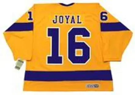 EDDIE JOYAL Los Angeles Kings 1970 CCM Vintage Throwback Home NHL Jersey 