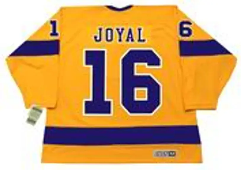 EDDIE JOYAL Los Angeles Kings 1970 CCM Vintage Throwback Home NHL Jersey 