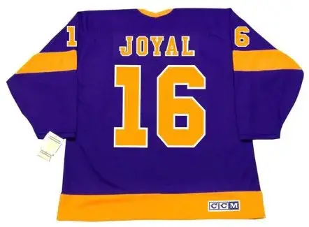 EDDIE JOYAL Los Angeles Kings 1971 CCM Vintage Away NHL Hockey Jersey 