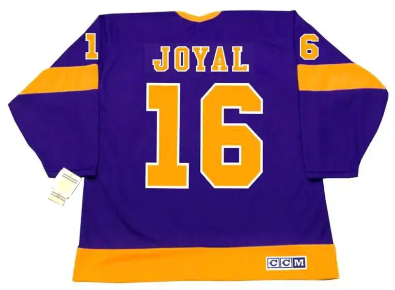 EDDIE JOYAL Los Angeles Kings 1971 CCM Vintage Away NHL Hockey Jersey 