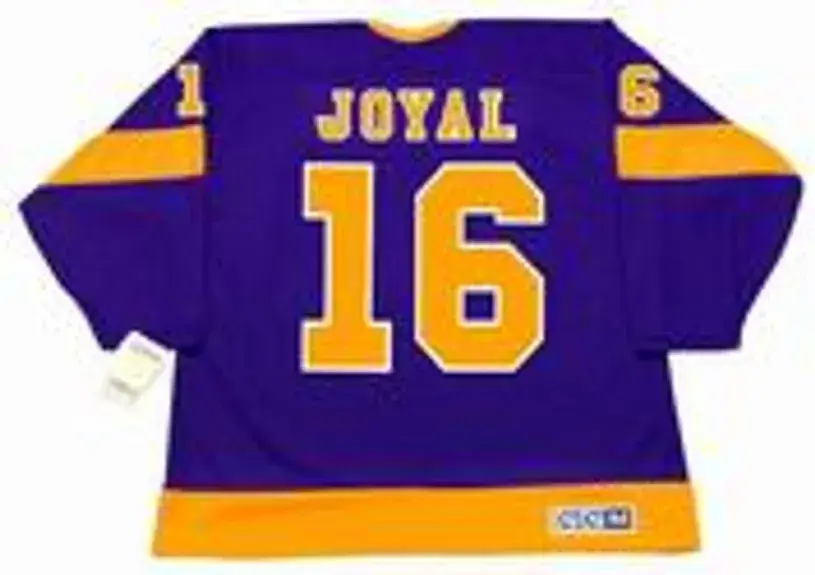 EDDIE JOYAL Los Angeles Kings 1971 CCM Vintage Away NHL Hockey Jersey 