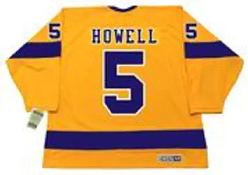 HARRY HOWELL Los Angeles Kings 1971 CCM Vintage Throwback Home NHL Jersey 