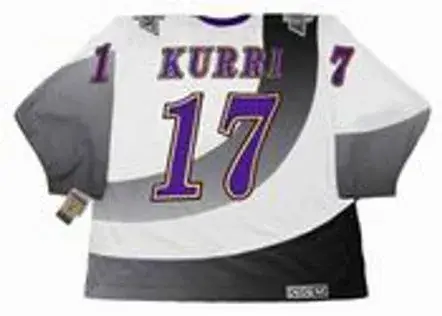 JARI KURRI Los Angeles Kings 1995 CCM Vintage Throwback NHL Hockey Jersey 
