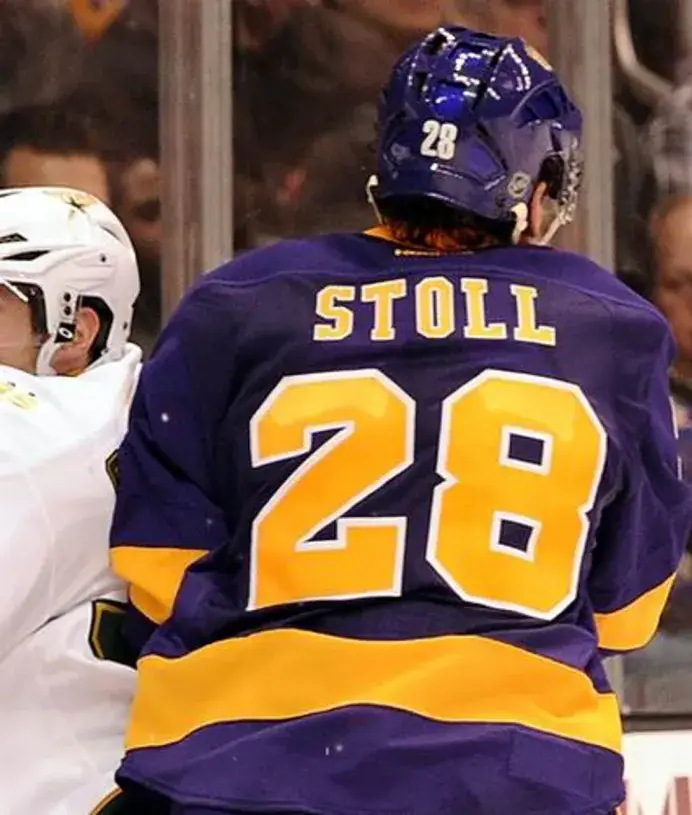 JARRET STOLL Los Angeles Kings 2015 REEBOK Throwback NHL Hockey Jersey 