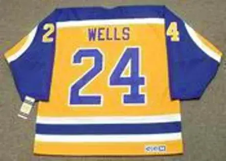 JAY WELLS Los Angeles Kings 1985 CCM Vintage Throwback NHL Hockey Jersey 
