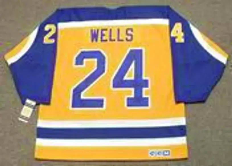 JAY WELLS Los Angeles Kings 1985 CCM Vintage Throwback NHL Hockey Jersey 