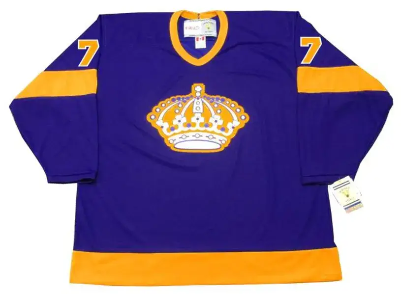 JEFF CARTER Los Angeles Kings 1970’s CCM Vintage Throwback NHL Hockey Jersey