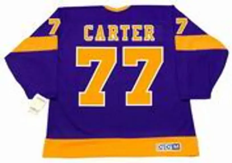 JEFF CARTER Los Angeles Kings 1970’s CCM Vintage Throwback NHL Hockey Jersey 