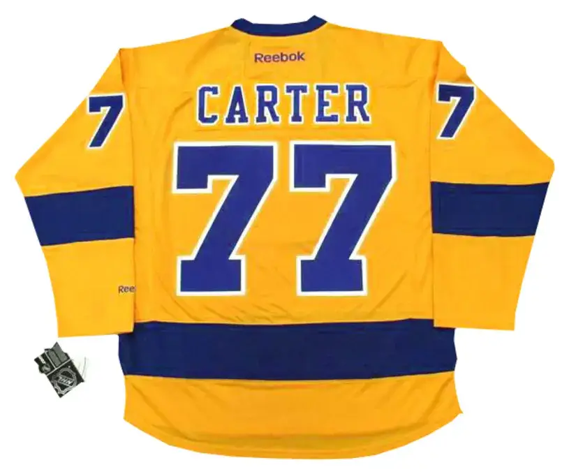 JEFF CARTER Los Angeles Kings 2015 REEBOK Throwback NHL Hockey Jersey 