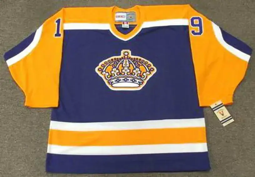 JIM FOX Los Angeles Kings 1984 CCM Vintage Away NHL Hockey Jersey